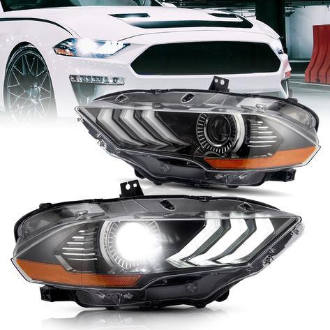 LED & RGB Projector Headlights For Ford Mustang GT and EcoBoost Models 2018-2022