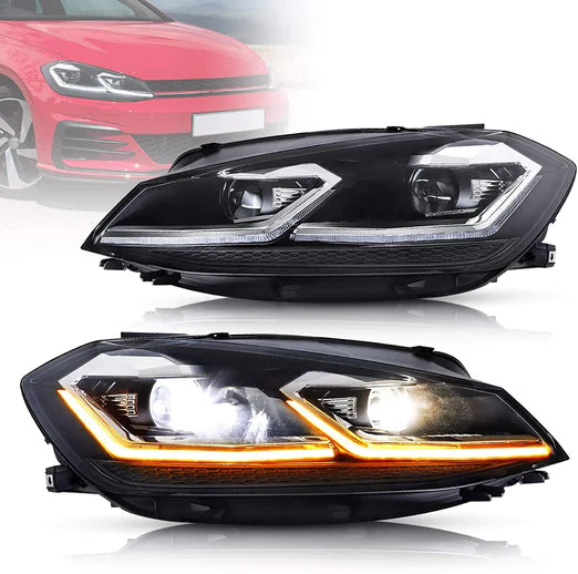 LED Projector Headlights For Volkswagen Golf MK7 2013-2016 VW MK7.5 2017-2020