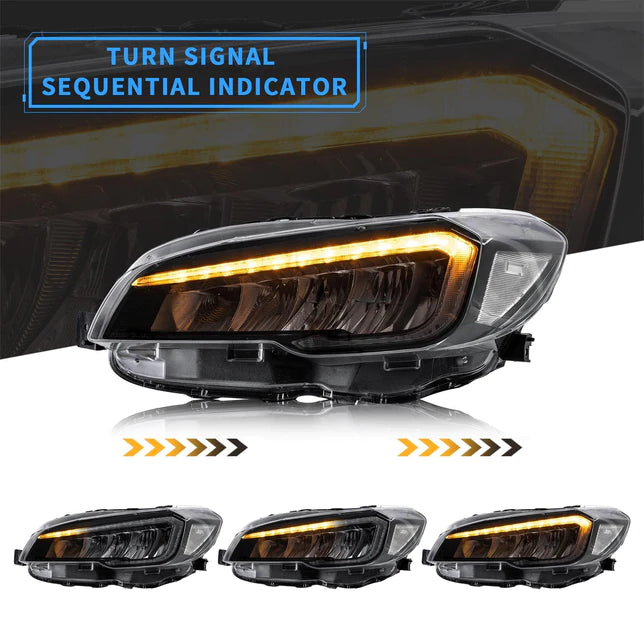 OLM hikari Full LED Reflection Bowl Headlights For Subaru WRX/STI 2015-2021