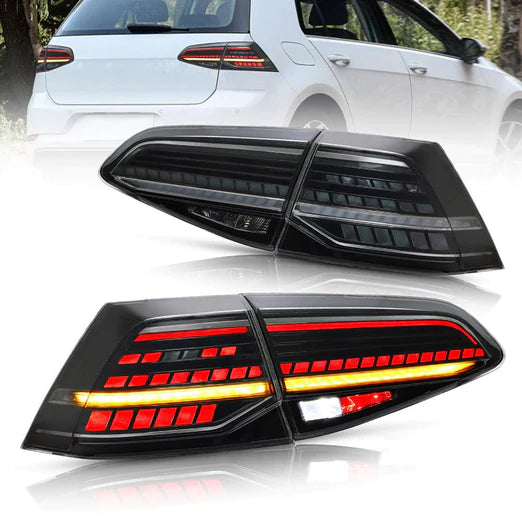 LED Tail lights Fit For Volkswagen Golf 7 MK7 MK7.5 2013-2020[E-MARK](NOT Suitable for factory halogen taillights version)