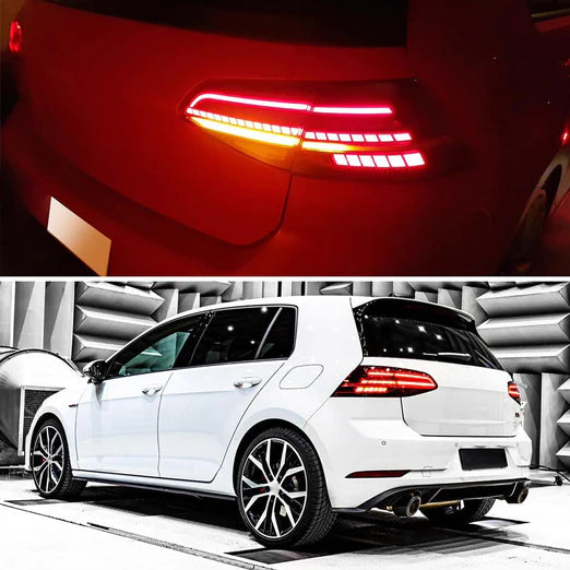 LED Tail lights Fit For Volkswagen Golf 7 MK7 MK7.5 2013-2020[E-MARK](NOT Suitable for factory halogen taillights version)