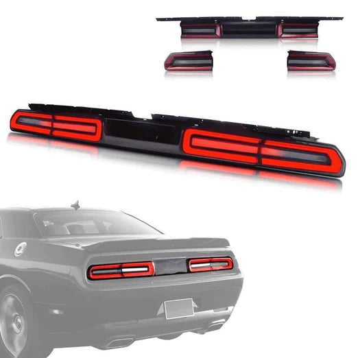 LED Tail Lights For Dodge Challenger 2008-2014 With Sequential Indicators Turn Signals