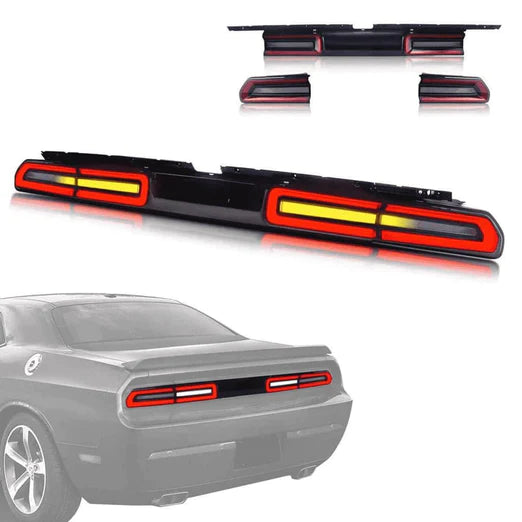 LED Tail Lights For Dodge Challenger 2008-2014 With Sequential Indicators Turn Signals