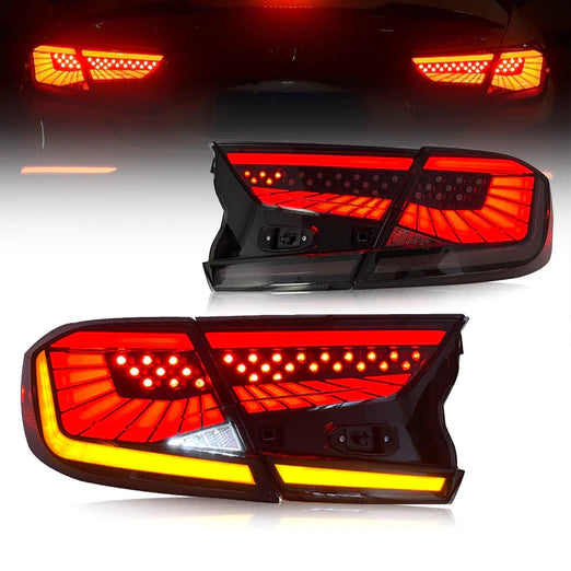 LED Tail Lights For Honda Accord 10th Gen V3 ﻿﻿Space 2018-2021 with Amber Sequential Turn Signal