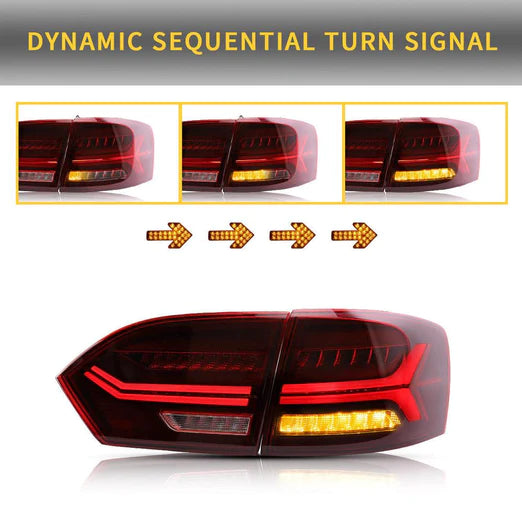VLAND LED Tail Lights For Volkswagen Sagitar/Jetta MK6 2011-2014