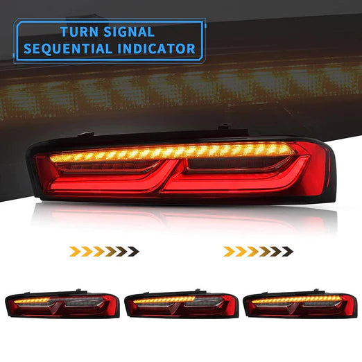 VLAND LED Taillights For Chevrolet Chevy Camaro 2016 2017 2018 with Sequential Switchback Turn Signal