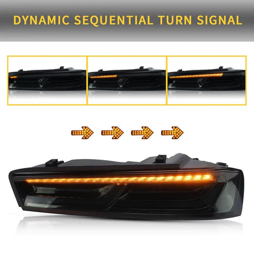 VLAND LED Taillights For Chevrolet Chevy Camaro 2016 2017 2018 with Sequential Switchback Turn Signal