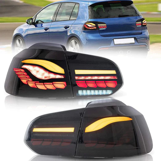 VLAND OLED Tail lights For Volkswagen Golf 6 MK6 2008-2014 With Sequential indicators Turn Signals