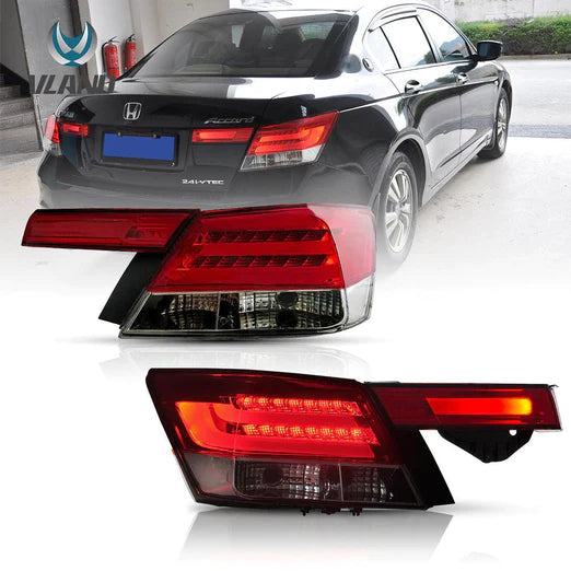 VLAND Tail Lights 4PCS For Honda Accord Inspire 8th Gen 4-Dr Sedan 2008-2013