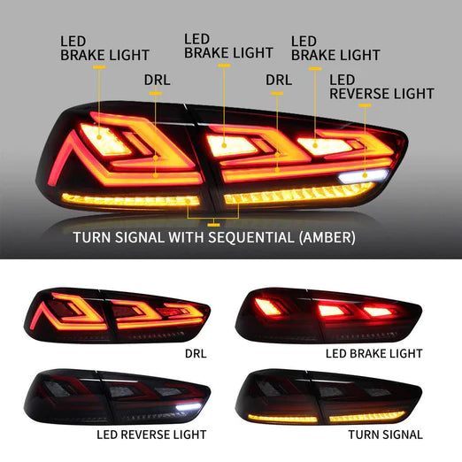 VLAND Tail Lights For Mitsubishi Lancer GT Evolution EVO X 2007-2018