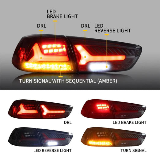 VLAND Tail Lights For Mitsubishi Lancer/EVO X 2007-2018