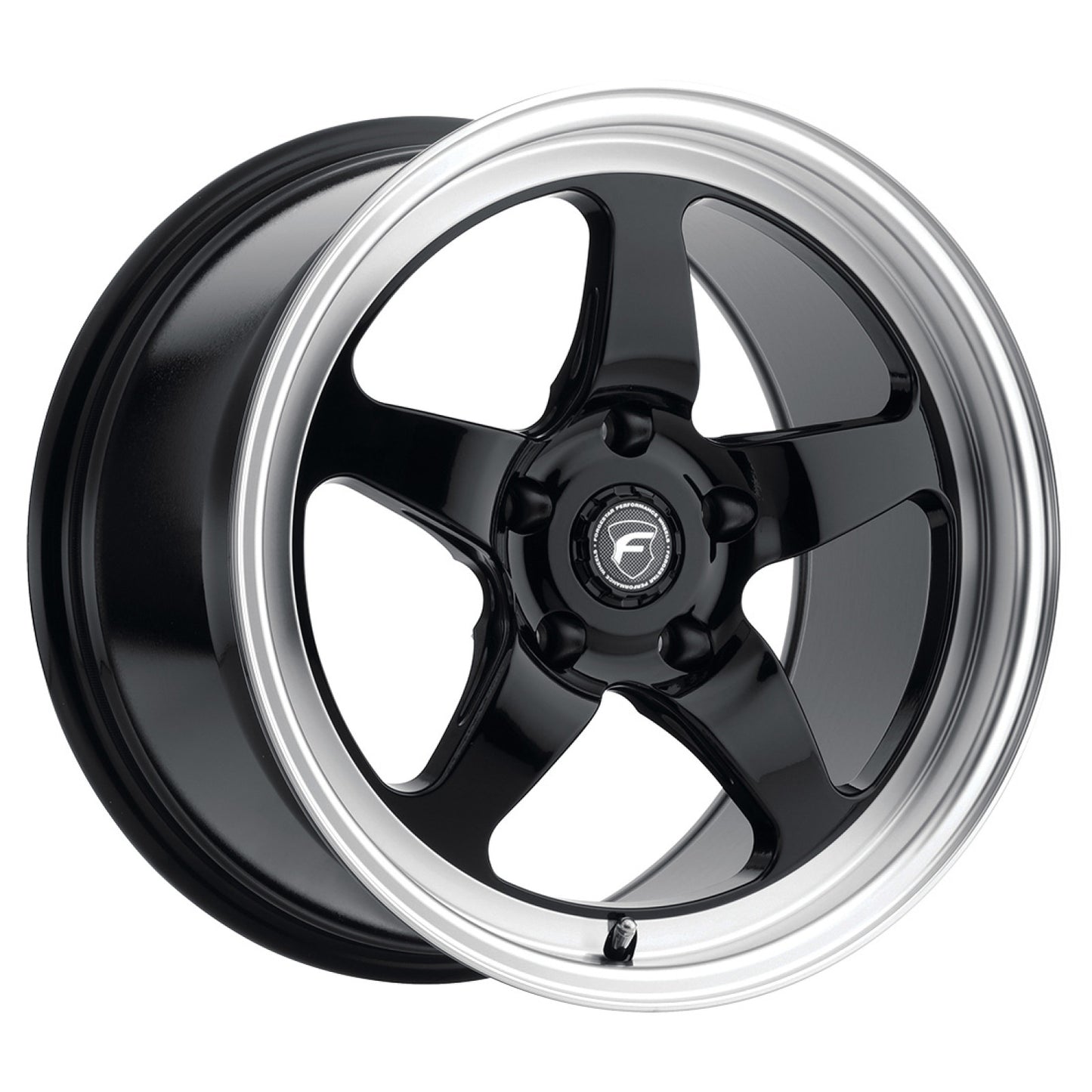 Forgestar 18x10 D5 Drag 5x120.65 ET25 BS6.5 Gloss BLK MACH 70.3 Wheel